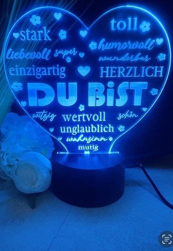 Personalisierte herz lampe - ,
