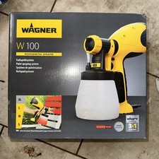 WAGNER W100 Elektrisches Farbspritzgerät Holz- & Metallfarbe Innen & Außen NEU