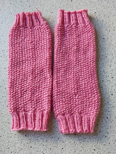 Beinstulpen handgestrickt