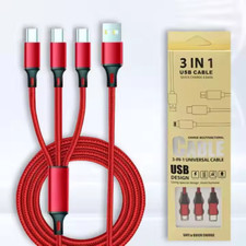 1,2m Multi USB Ladekabel 3 in
