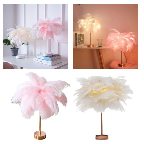 Feder tischlampe diy - feder,