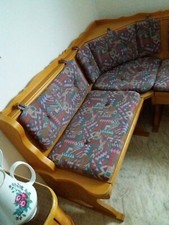 Truheneckbank Gruppe 5teilig Massiv Holz Tischgruppe Essgruppe Essecke 145x186cm