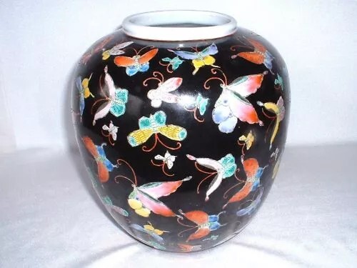 Porzellanvase handgemalt - porzellanvase, ~