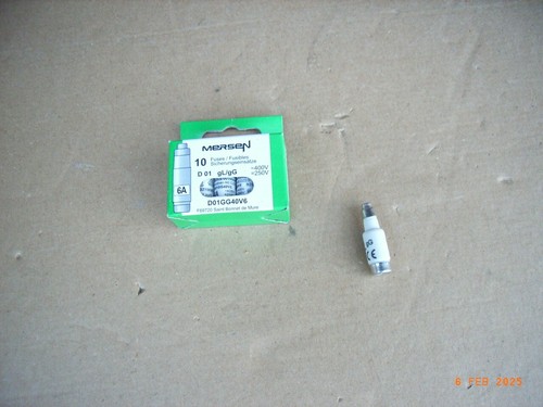 Sicherung d01 neozed - 6a, 10stk