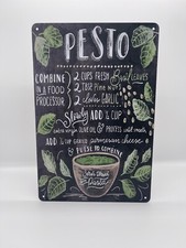 Blechschild Pesto 20x30cm