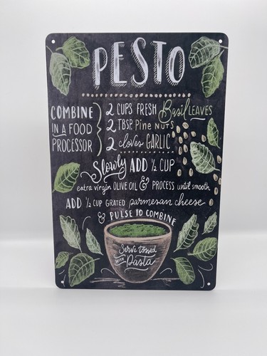 Blechschild pesto 20x30cm - blechschild,