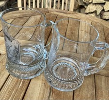 2 Sammler Bierkrüge Glas