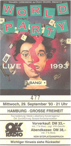 World party concert 1993 - world, in
