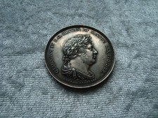 MEDAILLE BRAUNSCHWEIG-CALENBERG-HANNOVER 1821 ANKUNFT KÖNIG GEORG IV IN HANNOVER