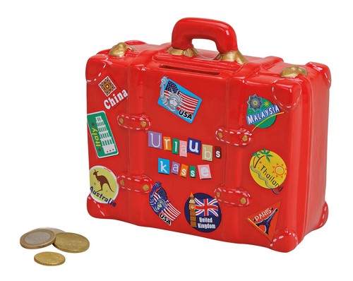 Spardose koffer urlaubskasse - spardose,