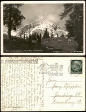 Garmisch-Partenkirchen  Alpspitze  1936   mit Olympia-Stempel Winterspiele