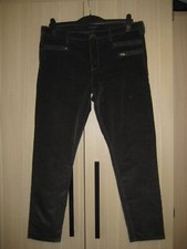 Damen Feincordhose, dunkelgrau Cotton Elasthan W 32  schmales Bein kaum getragen