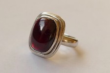 Ring Bernstein Cabochon 925