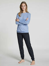 Calida Damen Pyjama Bündchen