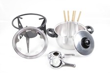 schönes altes DDR Fondue Set Feuerzangenbowle
