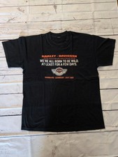 Vintage HARLEY DAVIDSON " Open Road Tour Hamburg 2003 " T-Shirt bitte Text lesen