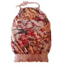 Neckholdertop Top   Gr. S  Modern Attraktiv Gesmokt  Made in Italy