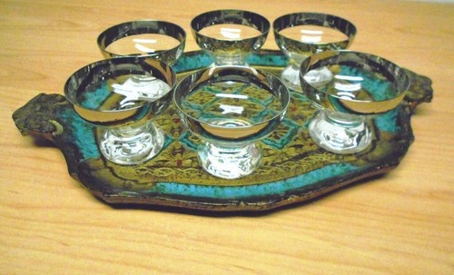 Vintage likörschalen mit - vintage, 6