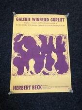 Originales Ausstellungsplakat " Herbert Beck " von 1970   Mainz -  TOPZUSTAND