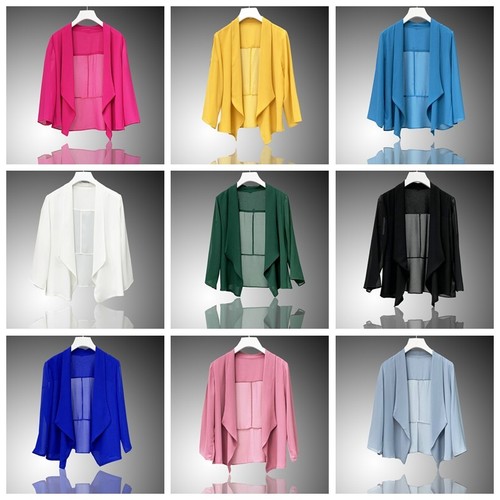 Damen chiffon cardigan - chiffon,