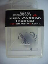 Greys Prowla Supa Carbon Trebles, Größe 6, 10 Stück, top Haken!