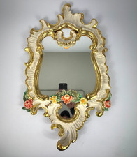 Vintage Spiegel Im Barock Stil Rokoko Holz Geschnitzt Rahmen Retro Stilmöbel