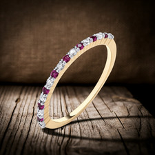 18kt gold rubin eternity - 18kt,