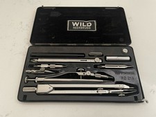 Vintage Quality Wild Heerbrugg Engineers Precision Drafting Set RZ21a 