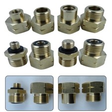 4 Stück Messing Gasflaschen Adapter Set zum effizienten Nachfüllen in Europa