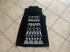 Monari Damen Strick-Trägerkleid Gr. 46 Schwarz-weiss