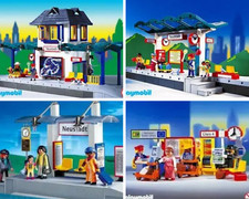 Playmobil Newcastle Bahnhof Bahnsteig 4382 Ersatzteile