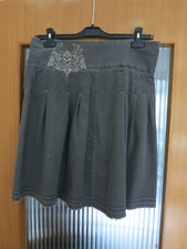 Jeansrock knielang grau von