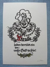 alte Ansichtskarte AK Georg Plischke Spruch Frohe Weihnachten Scherenschnitt