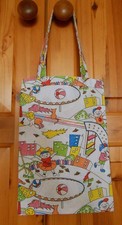 kleiner Einkaufsbeutel "Spielstraße", Stoffbeutel,  selbst genäht