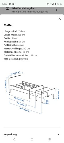 Kinderbett längenverstellbar
