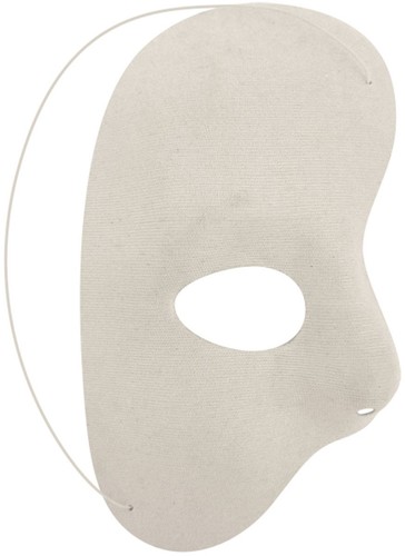 Weiße halbe gesichtsmaske - halbe,