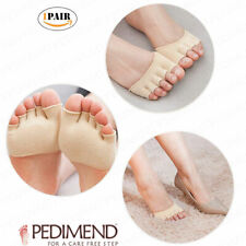 Pedimend offene Zehensocken mit 5 Zehen Vorfuß Trenner Fußball Schmerzlinderung (2 Stck.)