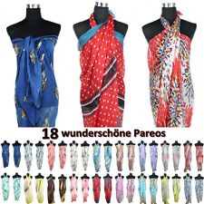 NEU XXL Pareo Sarong Schal Lungi Tuch Stola Wickelrock Strandkleid Sommer