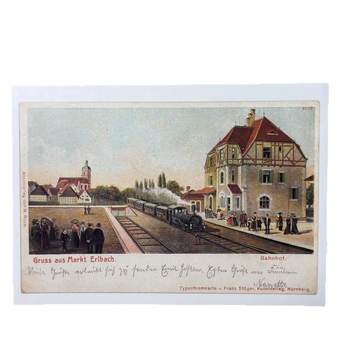 Postkarte reprint eisenbahn - ak,