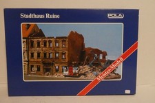 POLA H0 166 STADTHAUS RUINE IM ABBRUCH MIT WIKINGBAGGER  UNGEBAUT IN OVP