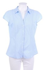 H&M Kurzarm-Bluse L Blau #4387