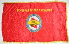 DDR SED SPO Fahne Flagge Banner Schulparteiorganisation 1,85 x 1,13 m RAR!! 5387