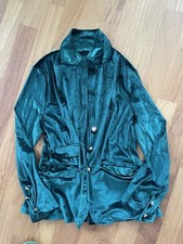 Blazer Samt Gr. S (36/38) Damen dunkelgrün NEU ungetragen