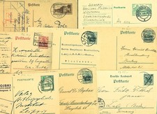 schöner Posten Ganzsachen Deutsches Reich Gebiete