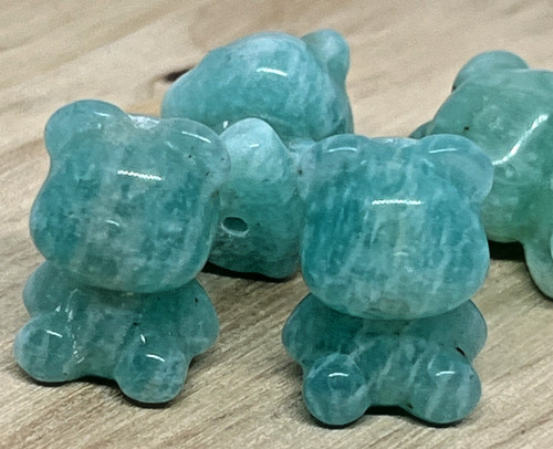 Amazonit bär teddy anhänger - bär,
