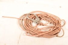 altes Seil old vintage Länge 19 Meter x 10 mm Ø Deko Tau mit Karabiner
