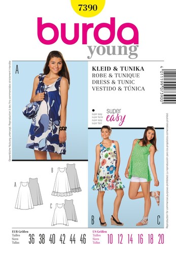 Burda schnittmuster kleid - schnittmuster,