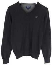 Gant Premium Cotton Pullover Herren Klein Übergröße Strick Ellenbogen Flicken