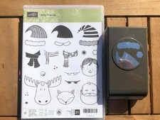 Stampin Up Stempelset JOLLY FRIENDS mit der Stanze WEIHNACHTSMÜTZE