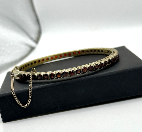 Antiker granat armreif - granat,
